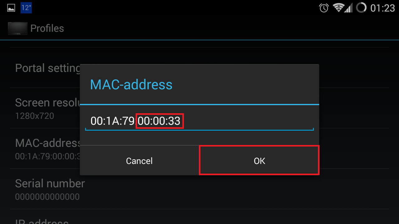 mac address for iptv stalker